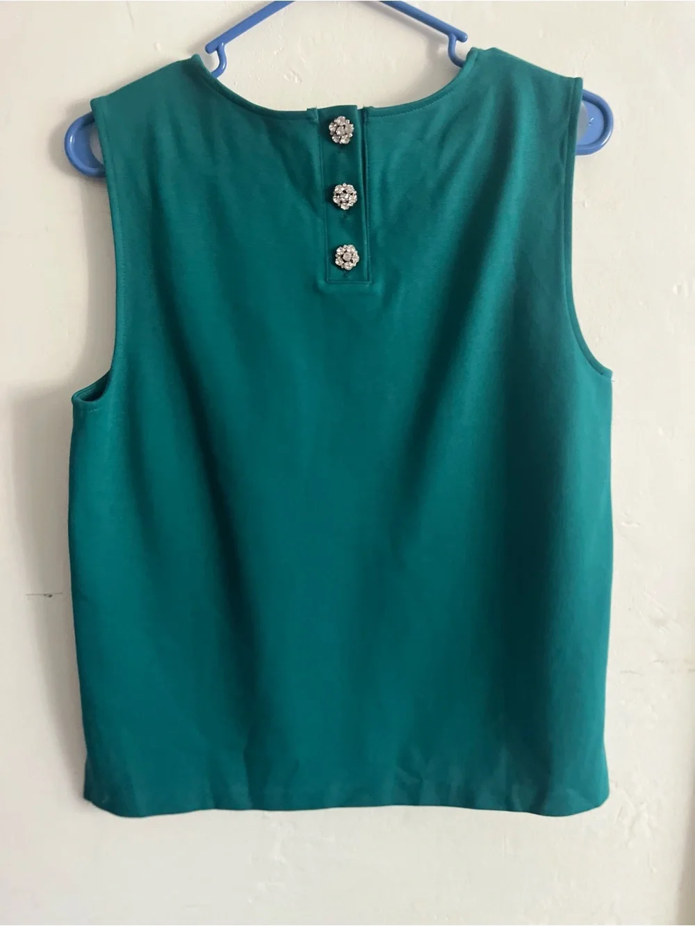 J. Crew Sleeveless Tank Top in Teal Green